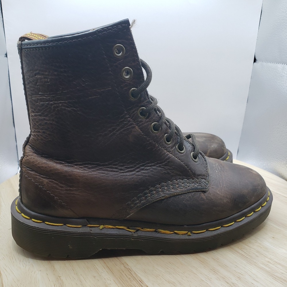 Women's Size US 5 - Dr. Martens Doc's Boots 1460 Pascal leather brown